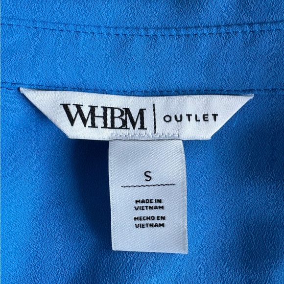 White House Black Market Vibrant Blue Blouse - Picture 3 of 3